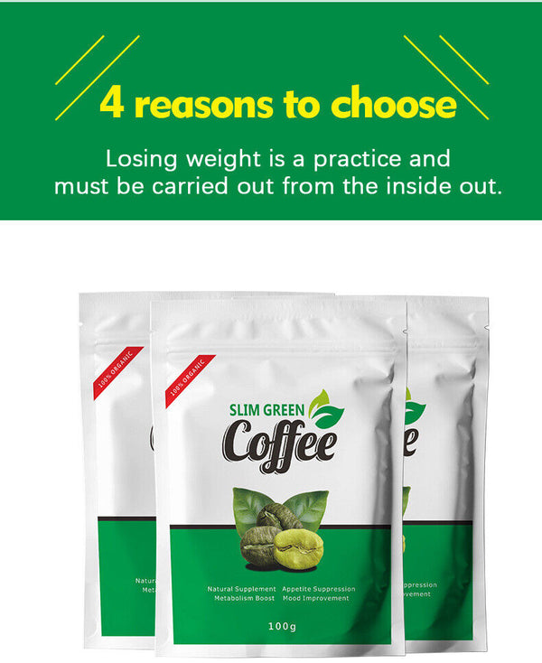 Slim Green Coffee with Ganoderma for Weight Control Slimming 10g*10 Packs