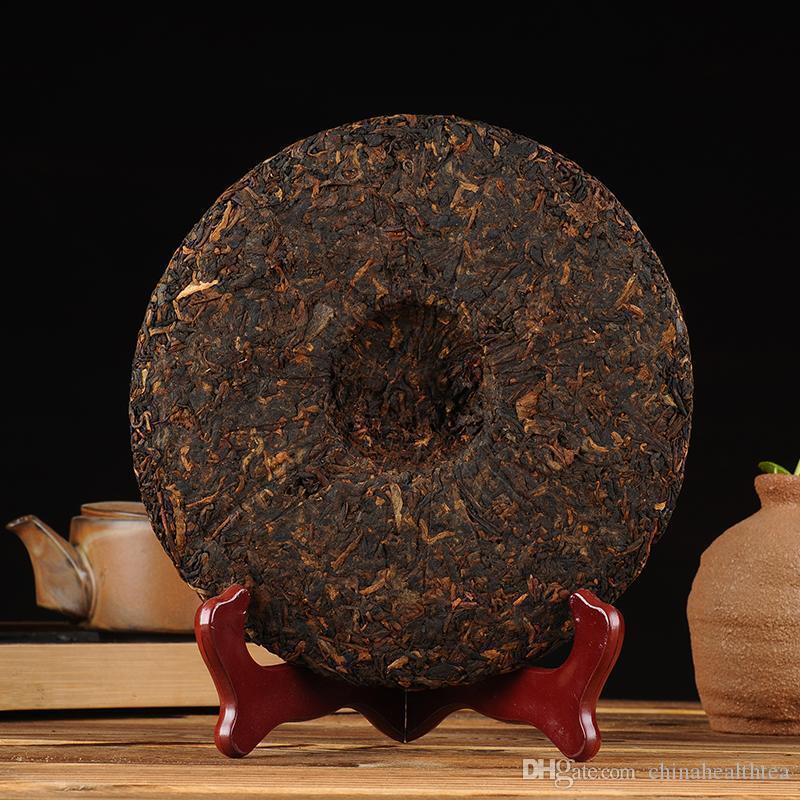HelloYoung Aged Zhong Cha Green Seal Chinese Pu er Tea Yunnan Cooked Puer Ripe 357g