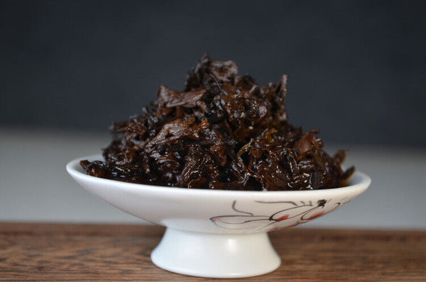 HelloYoung Yunnan Menghai Puerh Tea Cake Ripe Tea Cake 357g Aged Old Tea