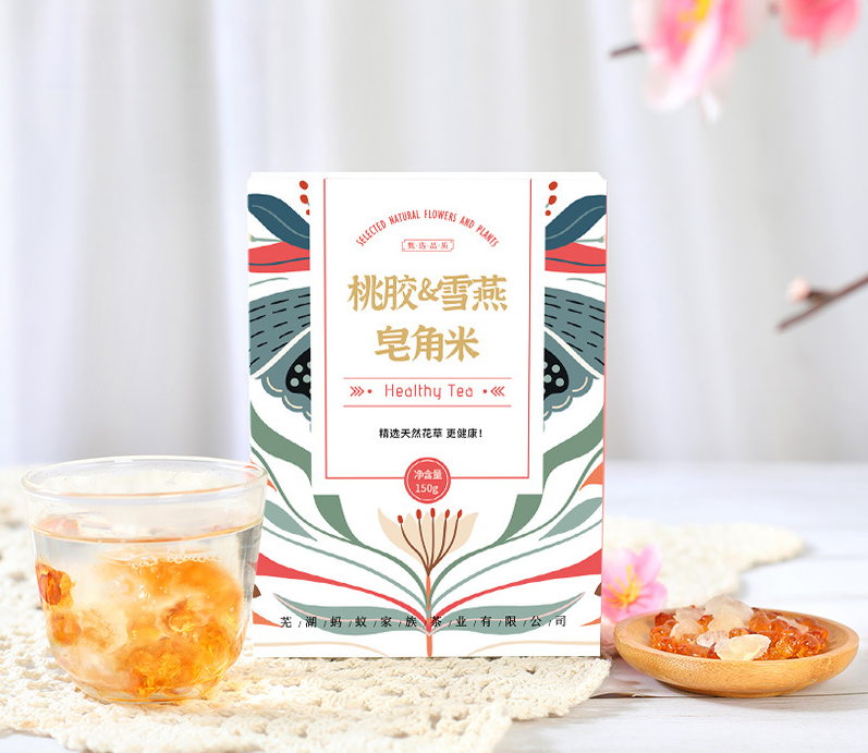 HelloYoung 15g*10 small packaging boxes peach gum soap horn rice snow swallow combination Secondary image