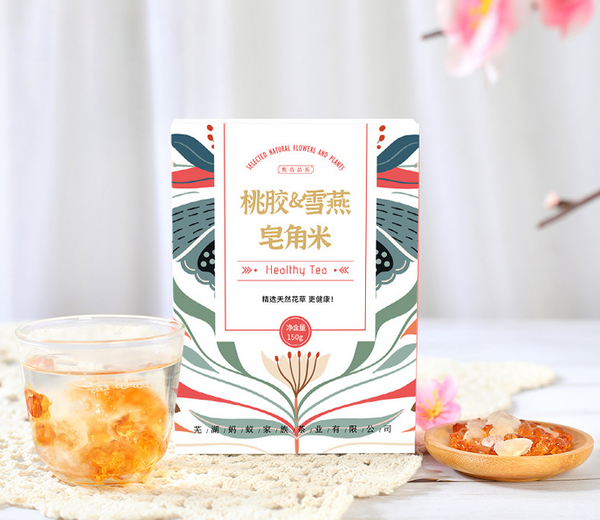 HelloYoung 15g*10 small packaging boxes peach gum soap horn rice snow swallow combination
