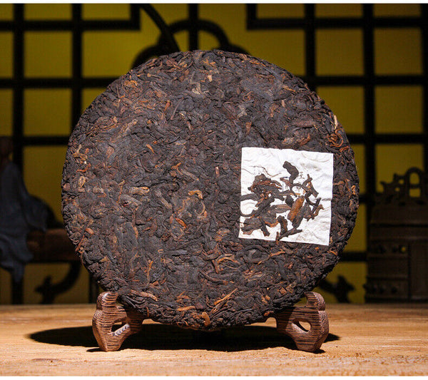 HelloYoung Puerh Ripe Tea Old Banzhang Ripe Tea Cake 357g Pu'er Tea Yunnan Pu'er Tea Cake