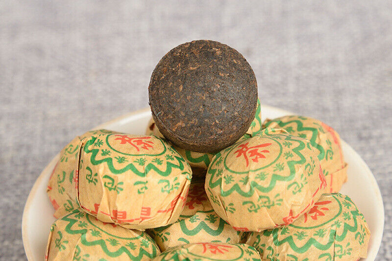 HelloYoung 500g Yunnan Pu'er Ripe Tea Leaves Original Flavor Ripe Tea Mini Tuocha