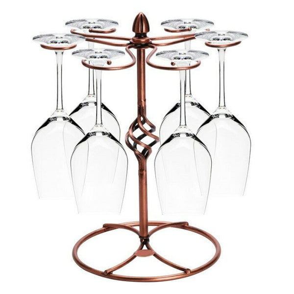 Wine Glass Holder Metal Wine Rack Hanging Bar Stand Bracket Goblet Holder Gift
