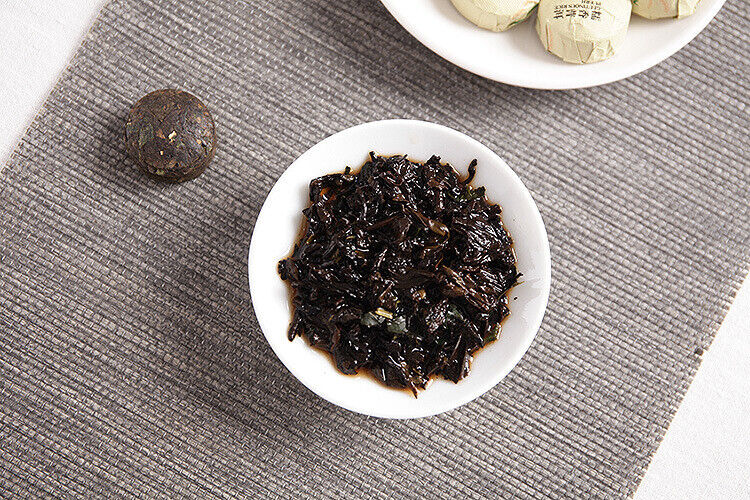 HelloYoung 500g Yunnan Pu'er Tea Golden Classic Glutinous Small Tuo Tea Mini Ripe Tea