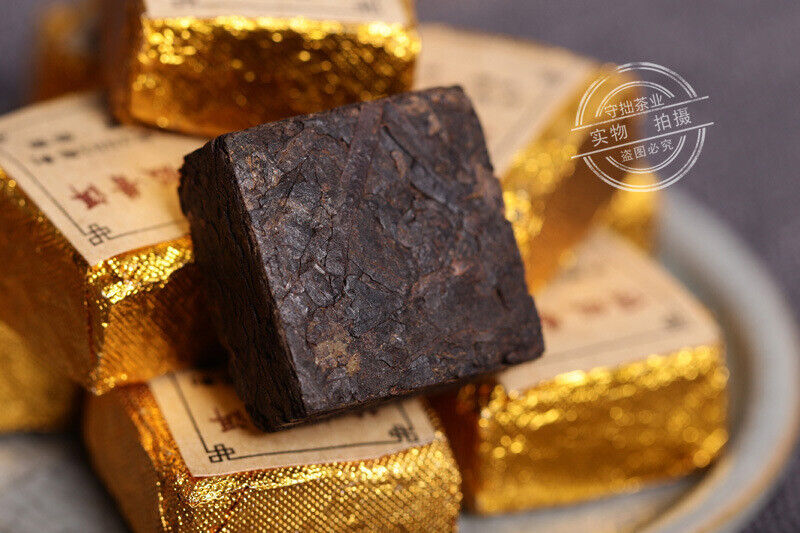 HelloYoung 500g Yunnan Pu'er Tea Leaves Small Golden Brick Mini Small Tuo 檟字方砖