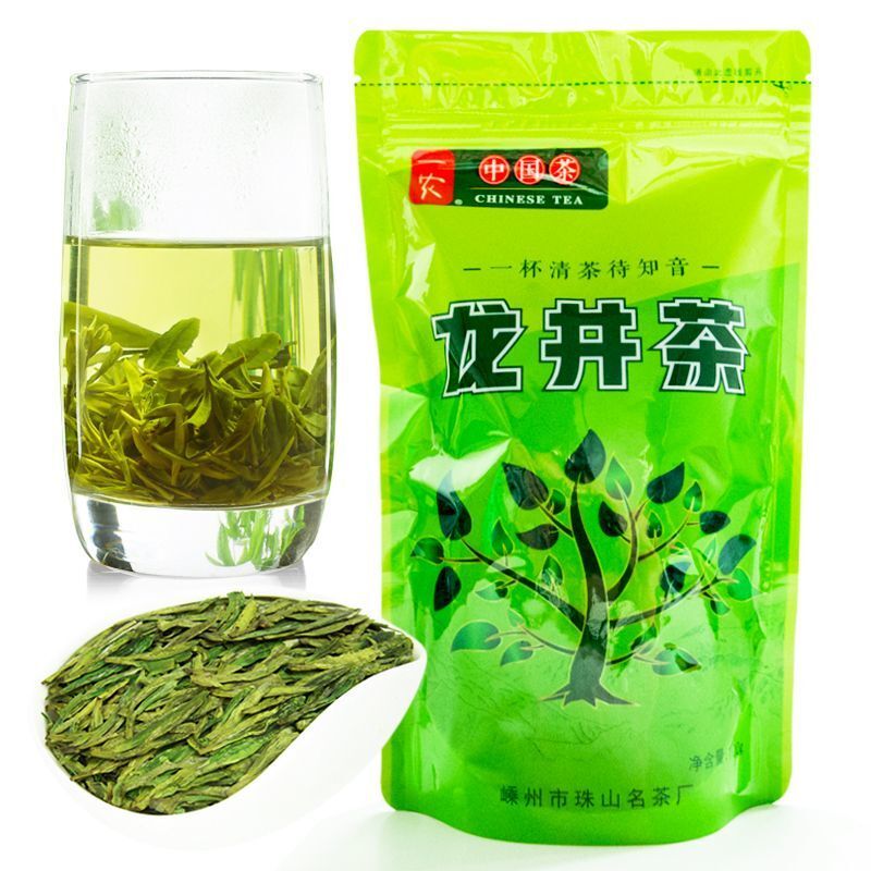 Rainy Season Dragon Well Green Tea 100g Spring Harvest Loose Leaf Main image