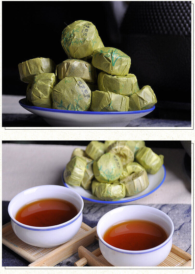 HelloYoung Original Tuo Tea Puerh Ripe Tea Yunnan Original Mini Tuo Tea 500g/1.1lb