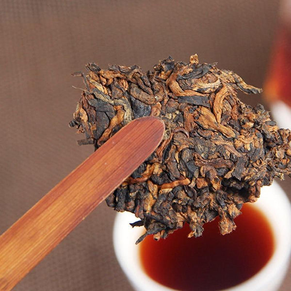 Yunnan Menghai Ancient Tree Shu Puer Tea,2021 Spring Ripe Puer Tea 357