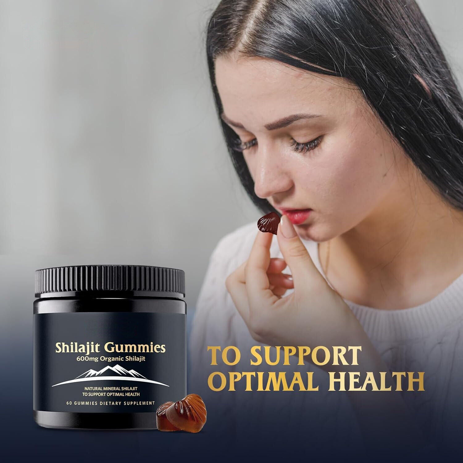 Himalayan Shilajit Gummies,Organic,Extremely Potent,Boost Energy,Stress Relief