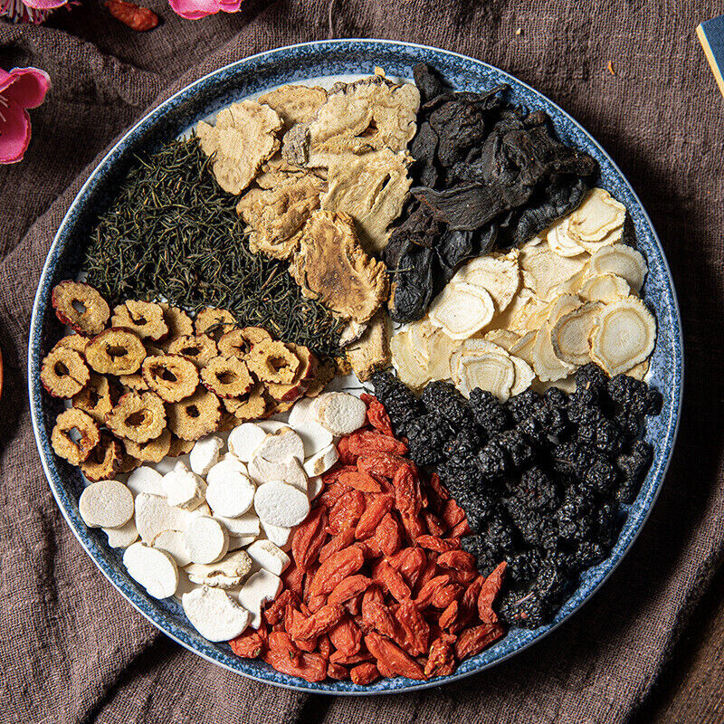 Ginseng Ten Treasures Tea, Huang Jing, Lycium Barbarum, Eucommia Male Flower Tea Secondary image