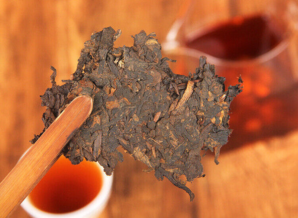 HelloYoung Iceland Jiao Mu Ripe Tea Cake Spring Tea New Tea Pu'er Seven Seed Cake Tea
