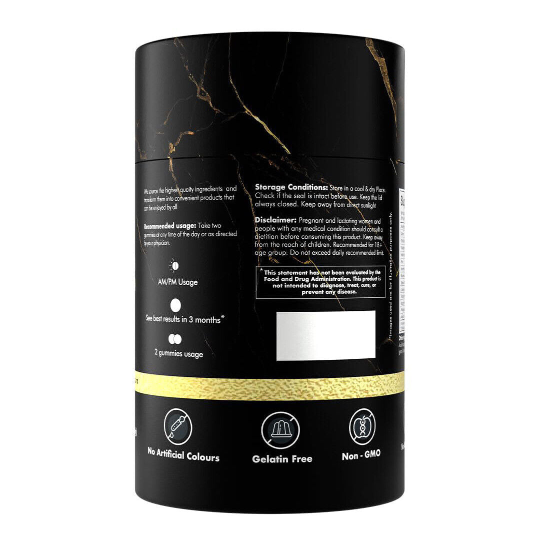 Pure Himalayan Shilajit Gold Gummies with Black Seed Oil 60 Gummies