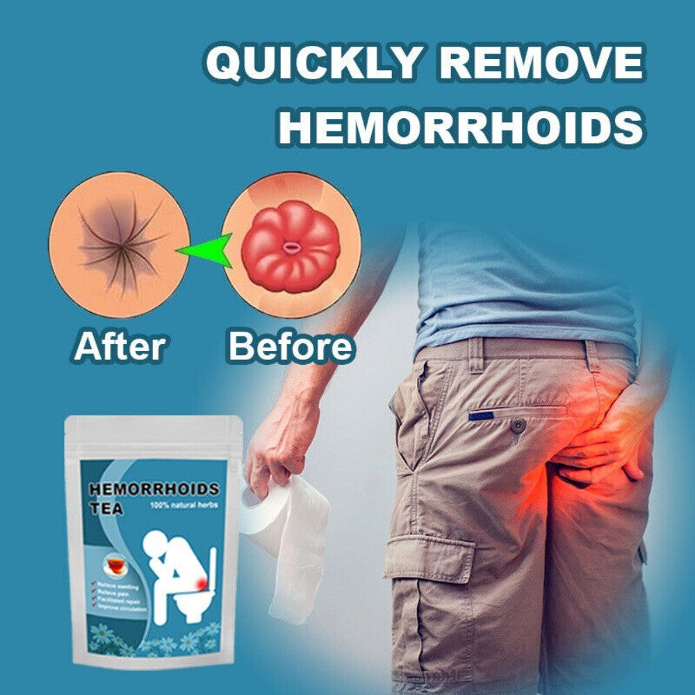 Natural Herbal Tea for Hemorrhoid Relief 100 Pure Herb Piles Discomfort Support Secondary image