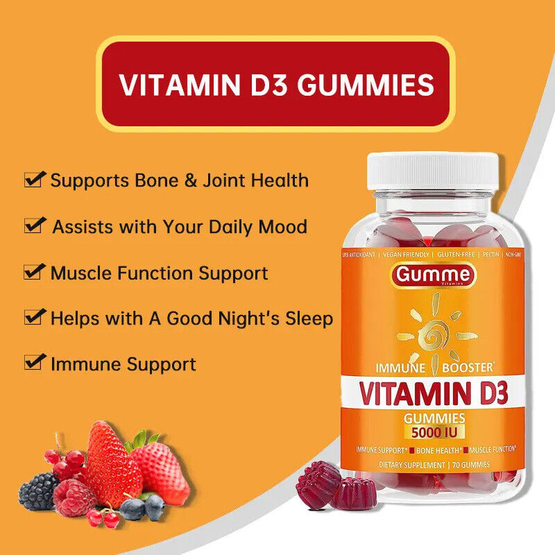 Height Growth Vitamin Gummies Booster Teen Vitamins For Kids 60 pills Secondary image