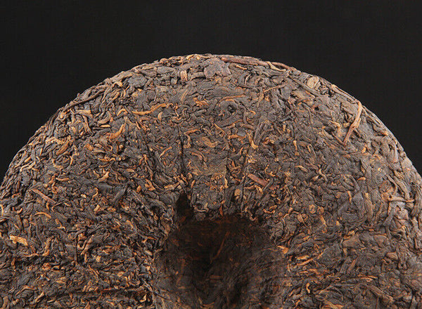 HelloYoung Long Yuan No. Pu'er Ripe Tea Cake Ancient Tree Yunnan Seven Seeds Cake 380g/cake