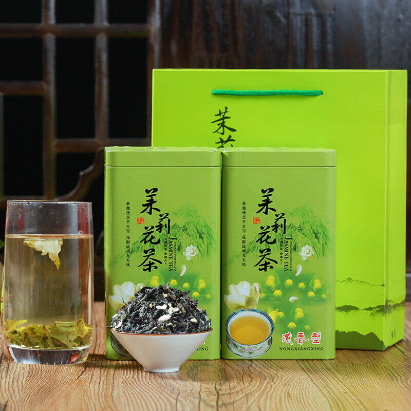 HelloYoung Aromatic Drink 250g-500g Premium BulkJasmine Tea Canned Jasmine Gift Flower Tea