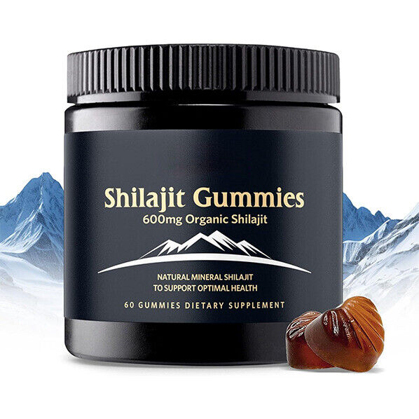 Himalayan Shilajit Gummies,Organic,Extremely Potent,Boost Energy,Stress Relief Main image