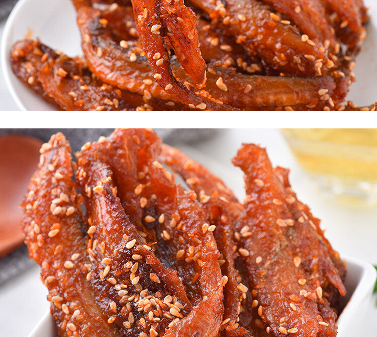 Spicy Bombay Duck Dried Fish Slices Ready-to-eat Seafood Snacks Specialty