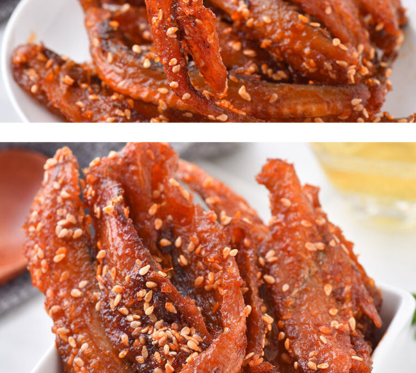Spicy Bombay Duck Dried Fish Slices Ready-to-eat Seafood Snacks Specialty