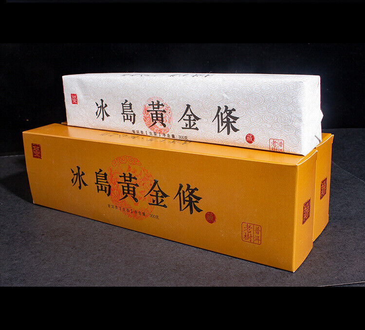 HelloYoung 300g Yunnan Pu'er Tea Iceland Gold Bar Old Tree Raw Tea Tea Leaf Raw Pu