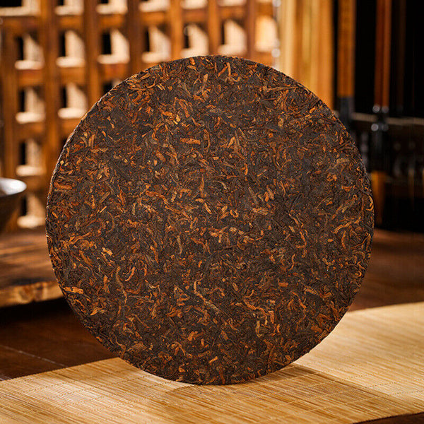Puerh Tea Pu-er Ripe Tea Cake Mystic Emperor Tribute Tea 357g Pu-erh Tea Cake