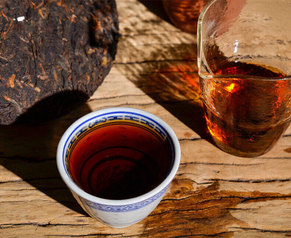 Pu Erh Ripe Tea Pu-erh Ripe Tea Brown Mountain Big Tree Tea 357g