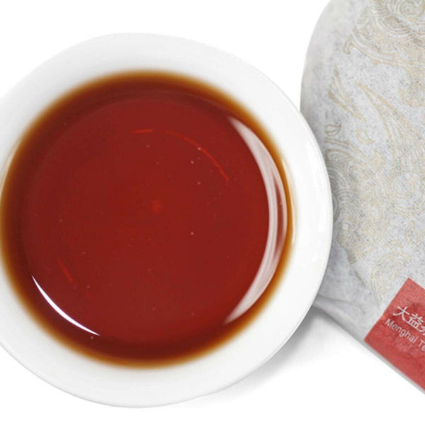 HelloYoung Classic Boxed Puerh Tea Puer Cooked Tea High Quality Da Yi  Red Cake Health Care