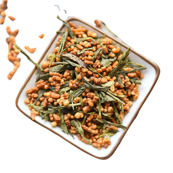 HelloYoung 60g Premium Organic Genmaicha Japanese Roasted Brown Rice Green Tea Weight Loss