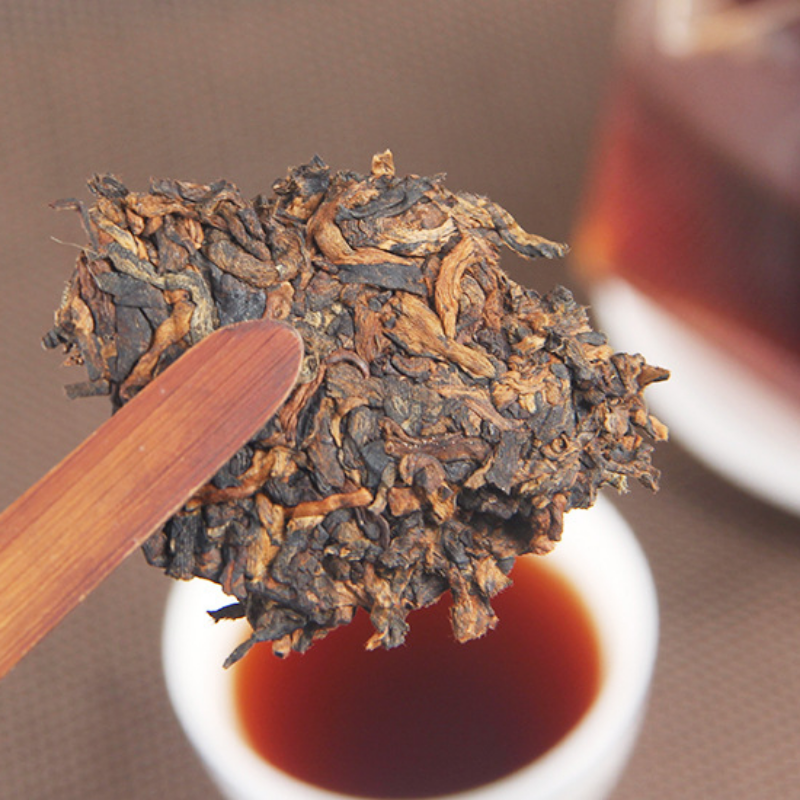 Spring Tea Royal Tribute Gold Cake 357g/12.59oz Natural Ripe Puerh Tea