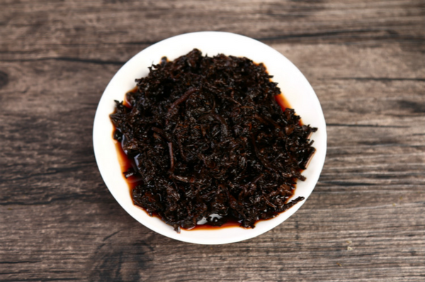 HelloYoung 357g Puerh Dry Storage Menghai Mountain Mellow Ripe Tea Yunnan Seven Seed Cake