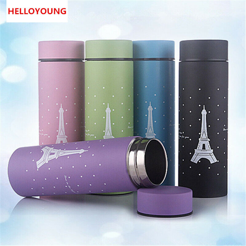 Straight Sport Bottle Travel Camping Stainless Steel  Insulating Bottle Portable