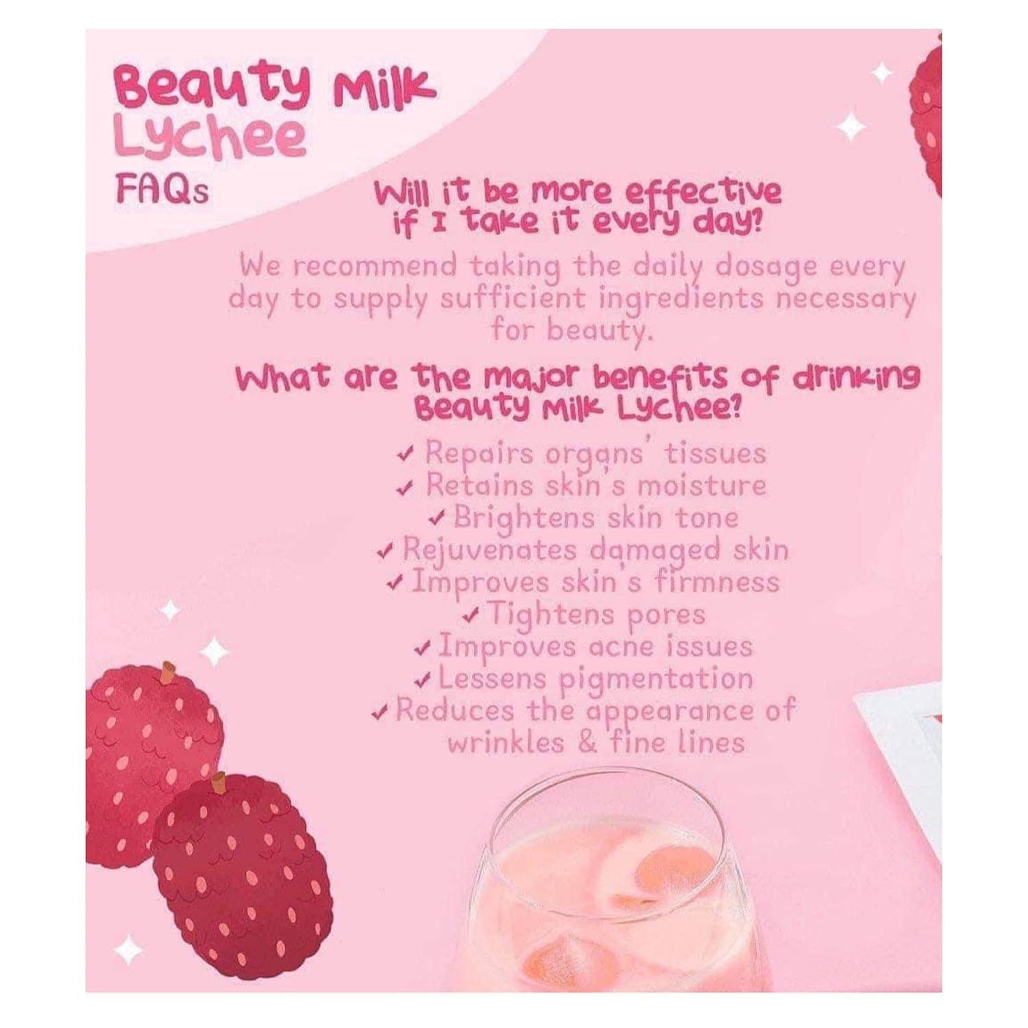 Premium Beauty Milk Powder Erdbeerpulver Instant Collagen Drink 180g/Beutel