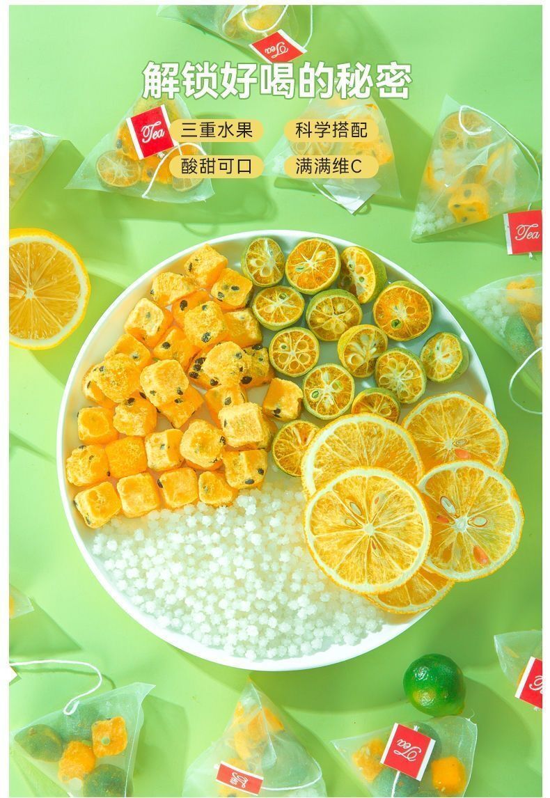 Lime Lemon Passion Fruit Tea Blend Flavor Combination Tea