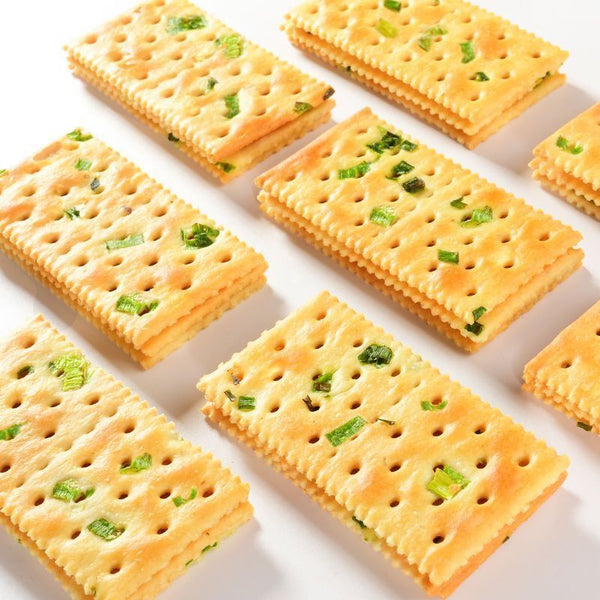 Scallion Savory Soda Crackers Independent Pack Healthy Tea Time Treat
