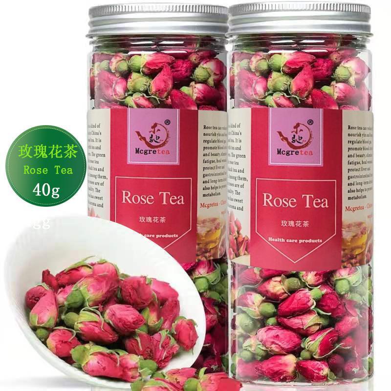 HelloYoung Yunnan authentic Phnom Penh tea dried rose natural big pink grass tea canned 40g