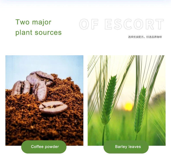Instant Green Juice Coffee Powder Shaped Drink Roaring Barley Ruoye Green Coffee