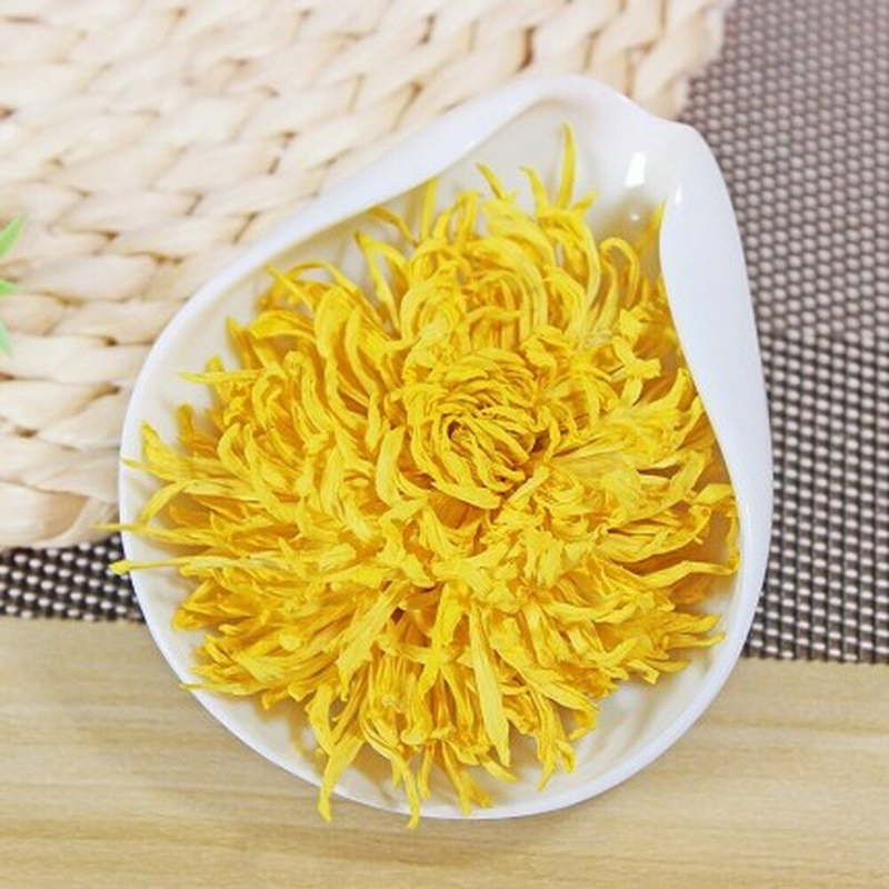 HelloYoung 100pc Emperor Chrysanthemum Flower Tea bag,Giant Golden JU HUA Big Blooming tea