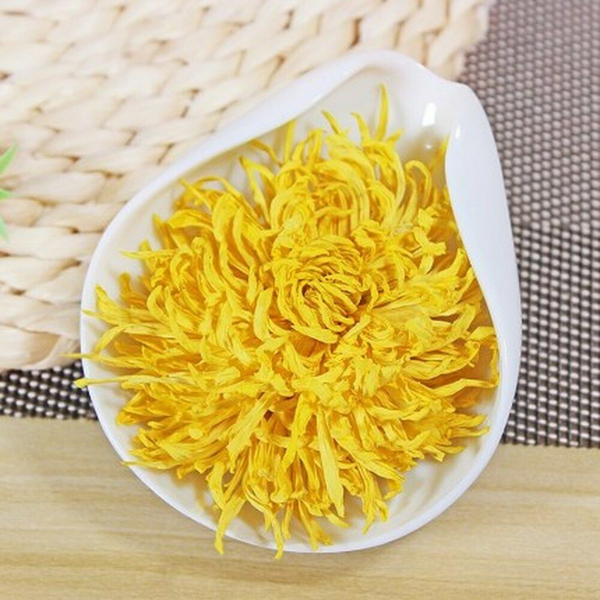 HelloYoung 100pc Emperor Chrysanthemum Flower Tea bag,Giant Golden JU HUA Big Blooming tea