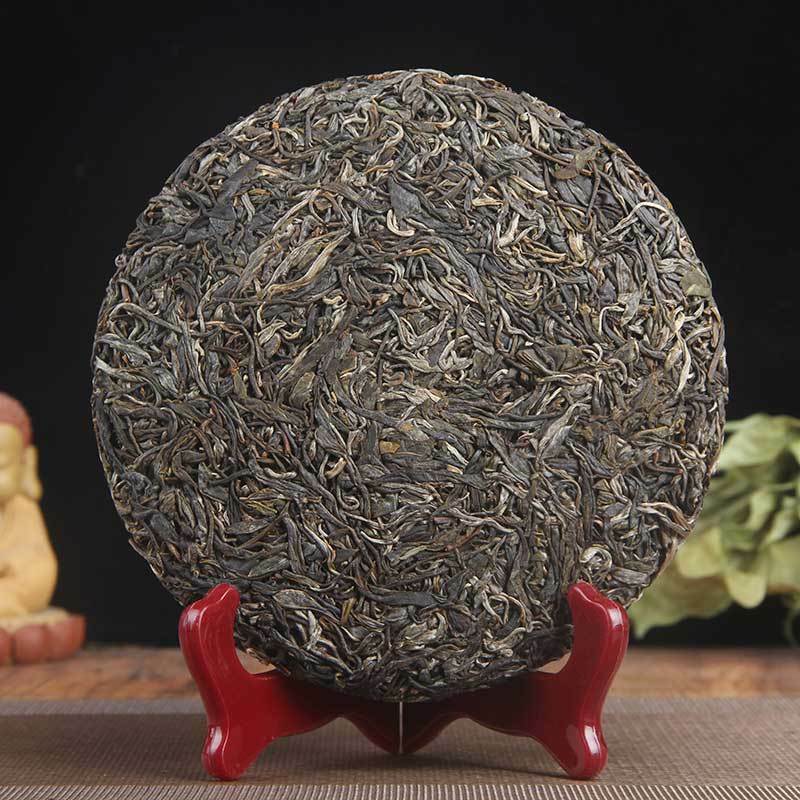 HelloYoung 357g High Quality Cha Tea Yunnan Yiwu Top Ancient Tree Pu'er Tea Cake 易武古树