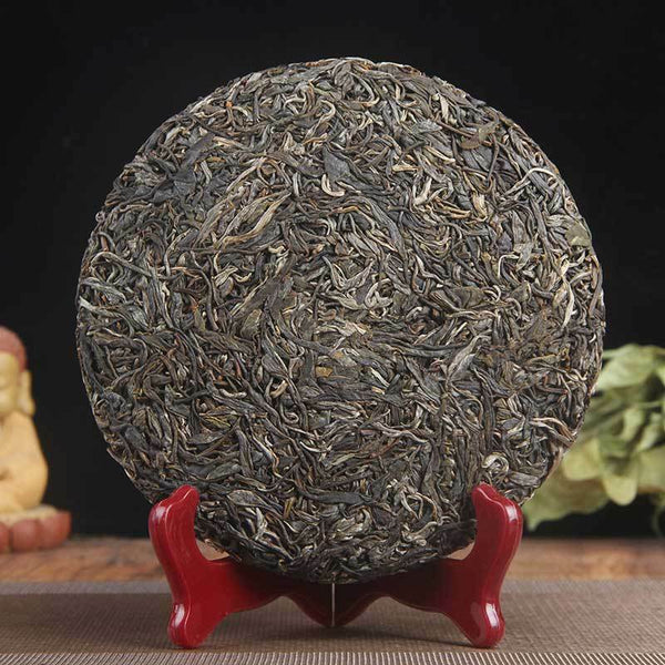 HelloYoung 357g High Quality Cha Tea Yunnan Yiwu Top Ancient Tree Pu'er Tea Cake 易武古树