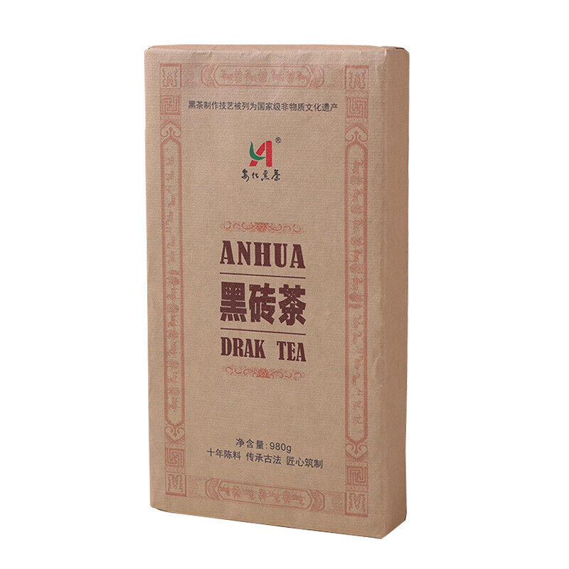 HelloYoung 1kg Hunan Anhua black tea black brick tea old original leaf black brick tea