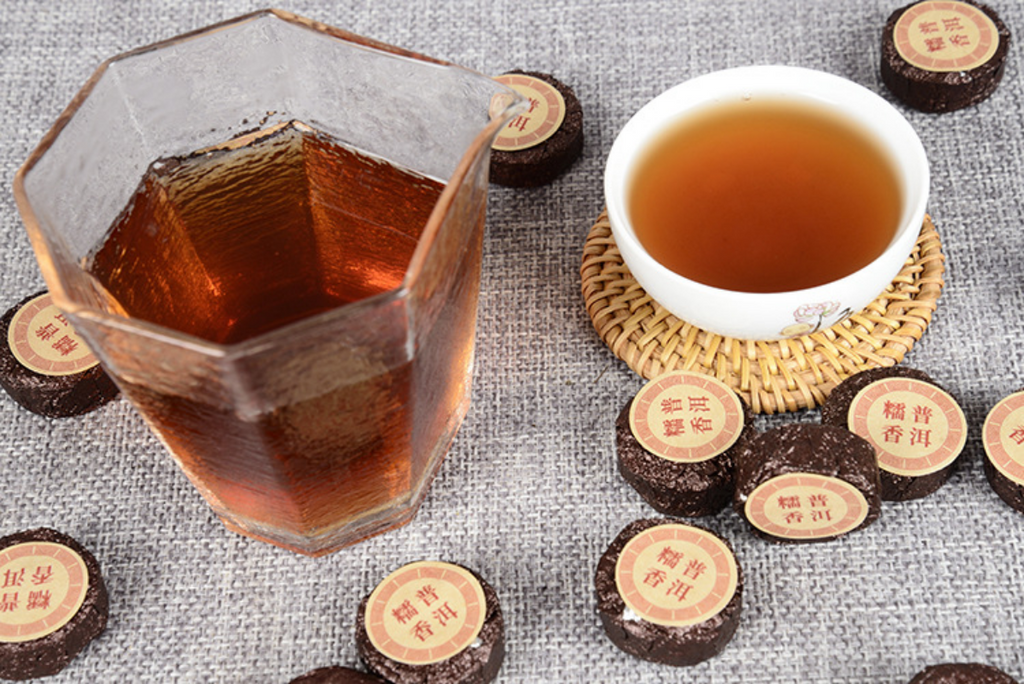 HelloYoung Yunnan Puerh Tea Glutinous Fragrant Ripe Tuo Tea Strong Fragrant Small Jade Cake