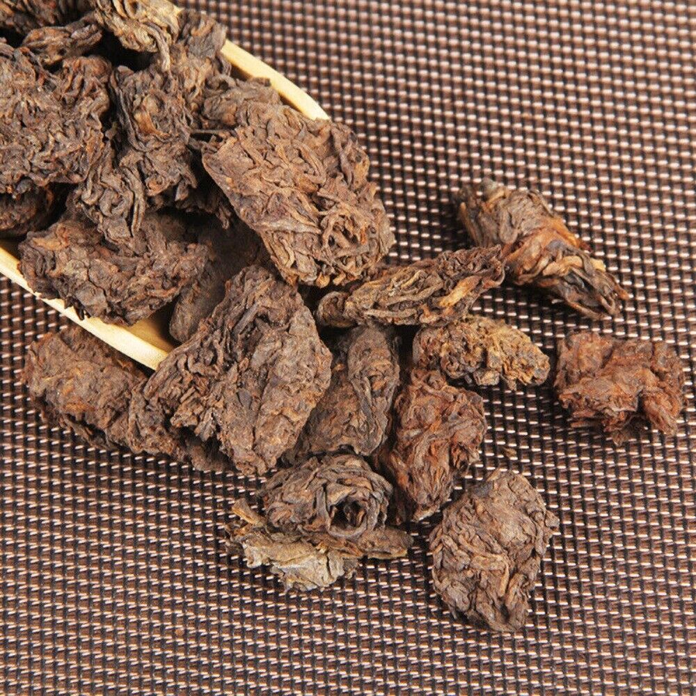 250g Supreme Aged Golden Buds Lao Cha Tou Pu'er Pu-erh Loose Tea Puer Ripe Shu