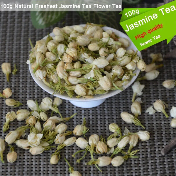 HelloYoung New Natural Jasmine Flower Tea Organic Food Health Care Natural Organic Tea 100g