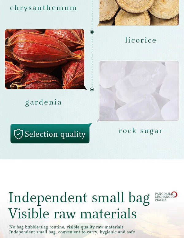 Scaphigerum Siraitia Grosvenorii Chrysanthemum Tea Herb Tea Bag 100g/3.52oz