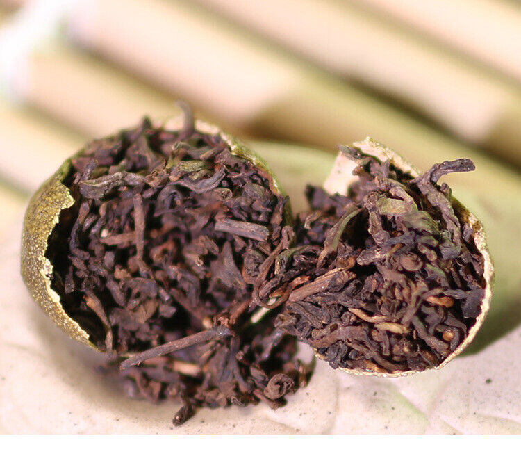 Pu'er Ripe Tea Xinhui Chenpi Xiaoqinggan Traditional Method of Production 500g