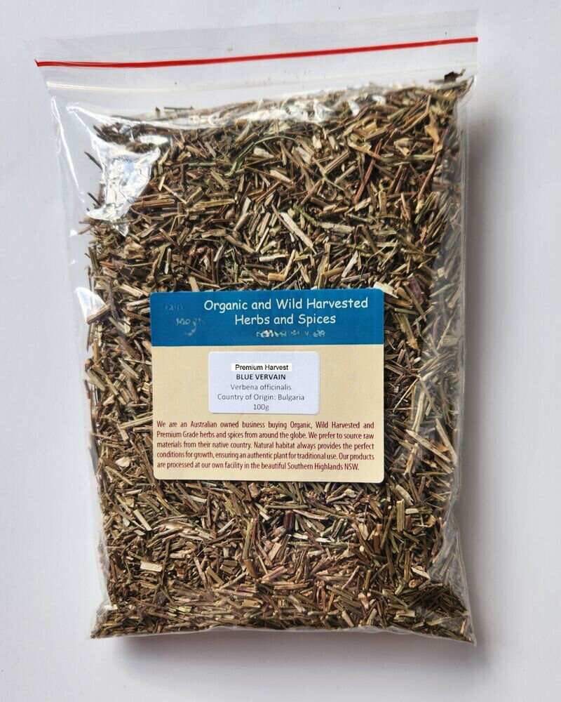 BLUE VERVAIN PREMIUM HARVEST HERBAL TEA 250g Verbena officinalis Dried Herb Main image