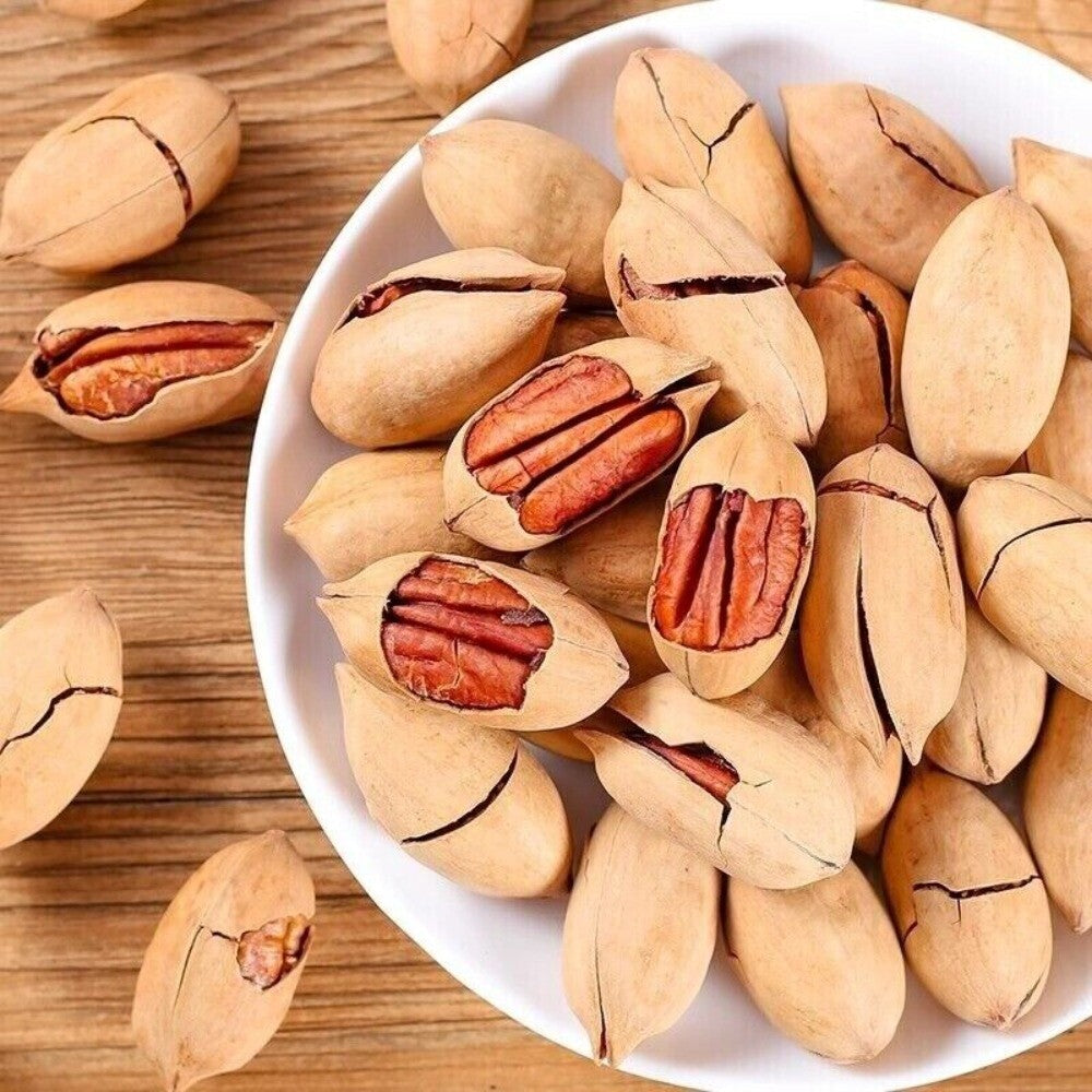 Cream Flavored Hand Peeled Pecan Nuts Bulk Premium Canned Snack