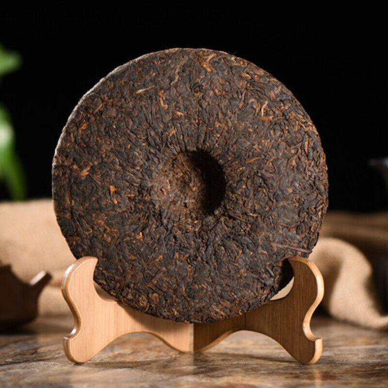 HelloYoung TeaPuerh Cooked Tea Cake Pu'er Black Tea Slimming Healthy Drink 357g Yellow Seal